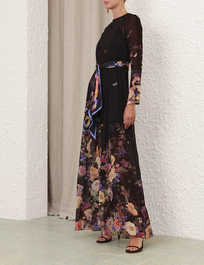 Black Multi Floral