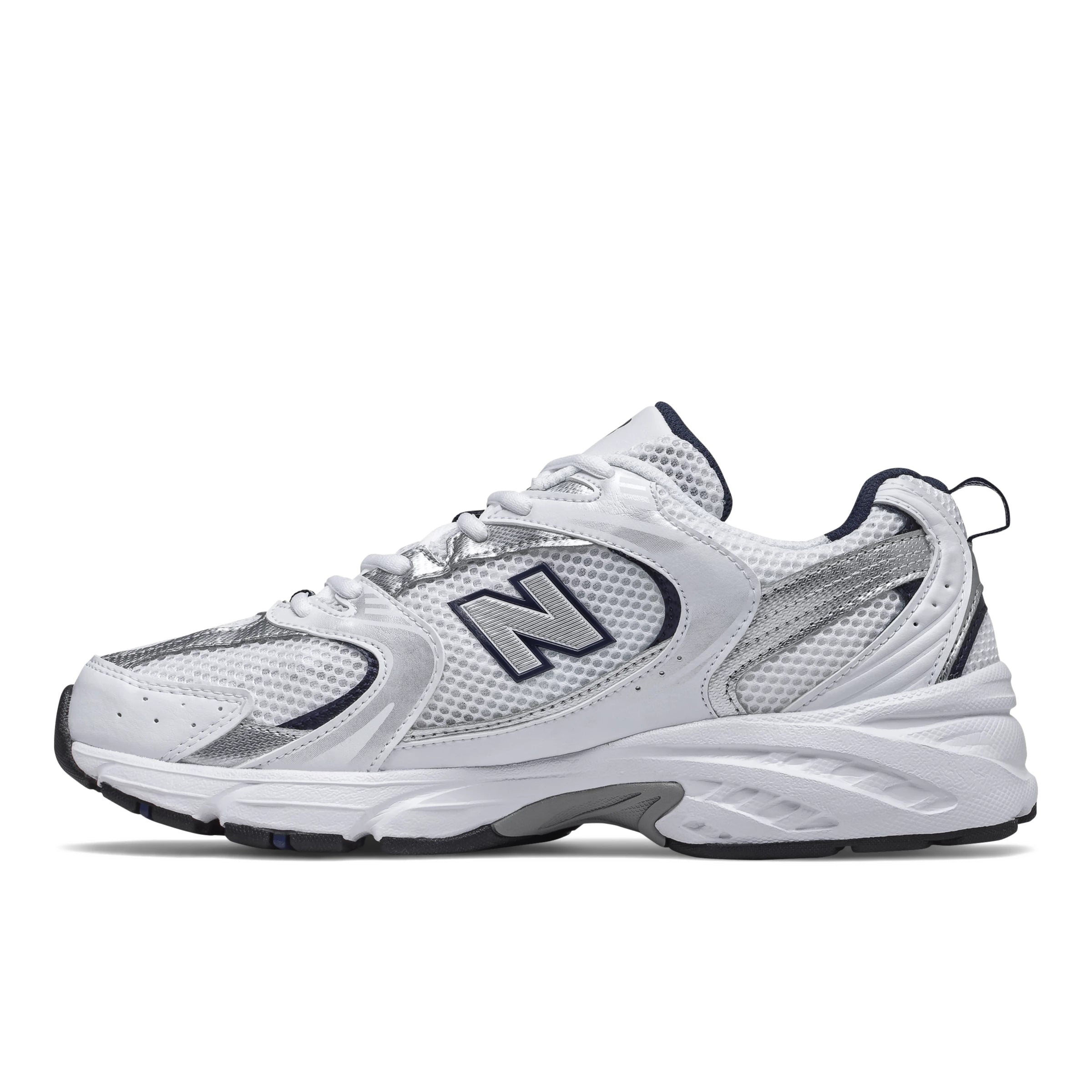 White With Natural Indigo