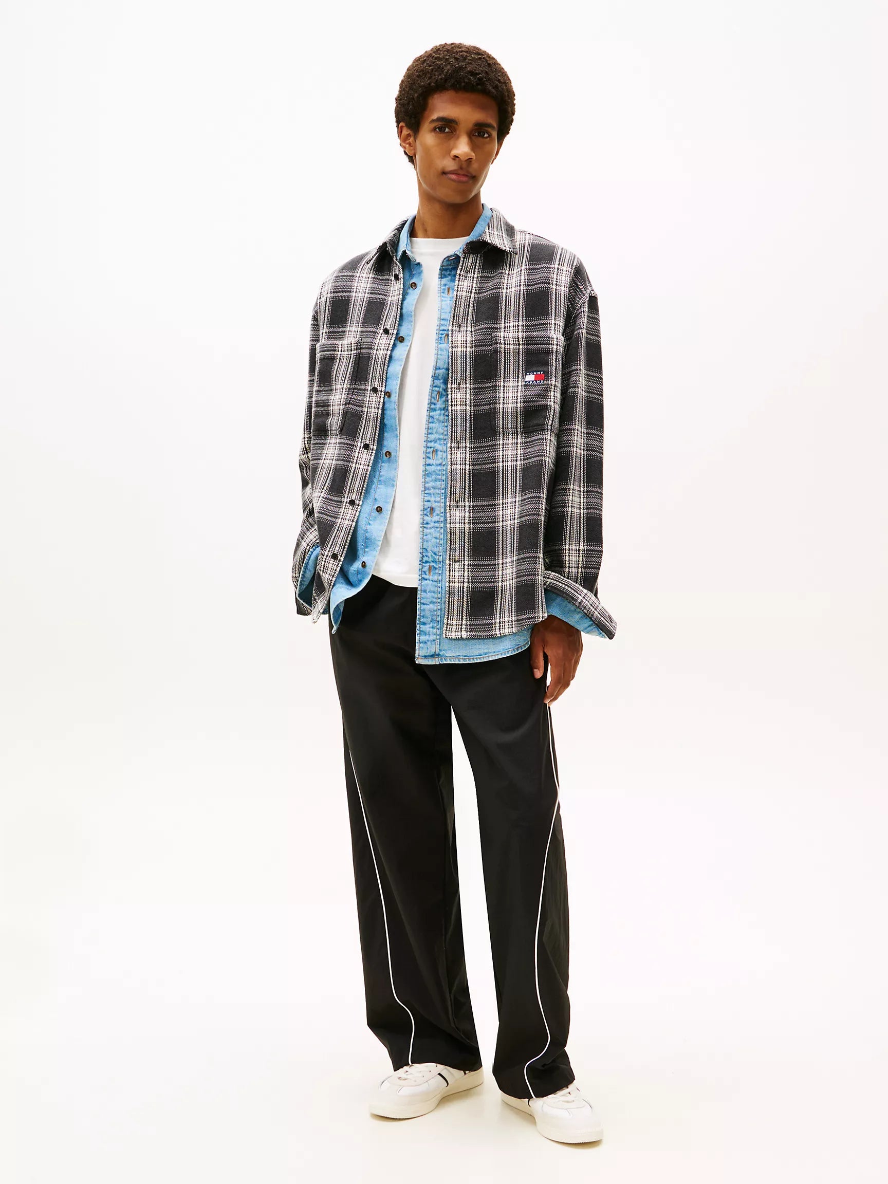 Washed Black Check