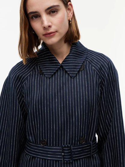 Pinstripe Navy