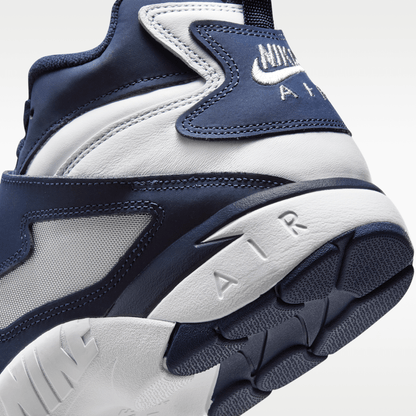White/Metallic Silver/College Navy