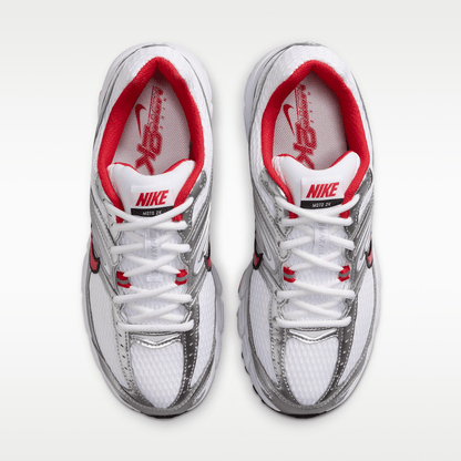 White/Metallic Silver/Black/University Red