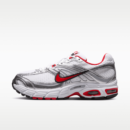 White/Metallic Silver/Black/University Red