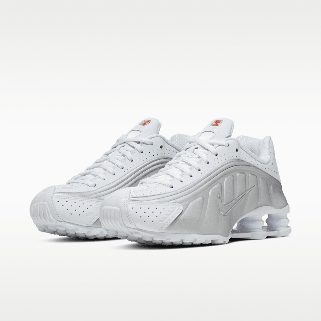 White/Metallic Silver/Max Orange/White