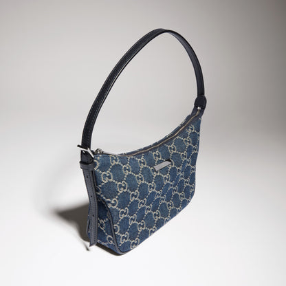denim azul oscuro con GG