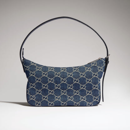 denim azul oscuro con GG