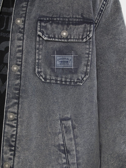 Go Blue Canvas Acid Wash