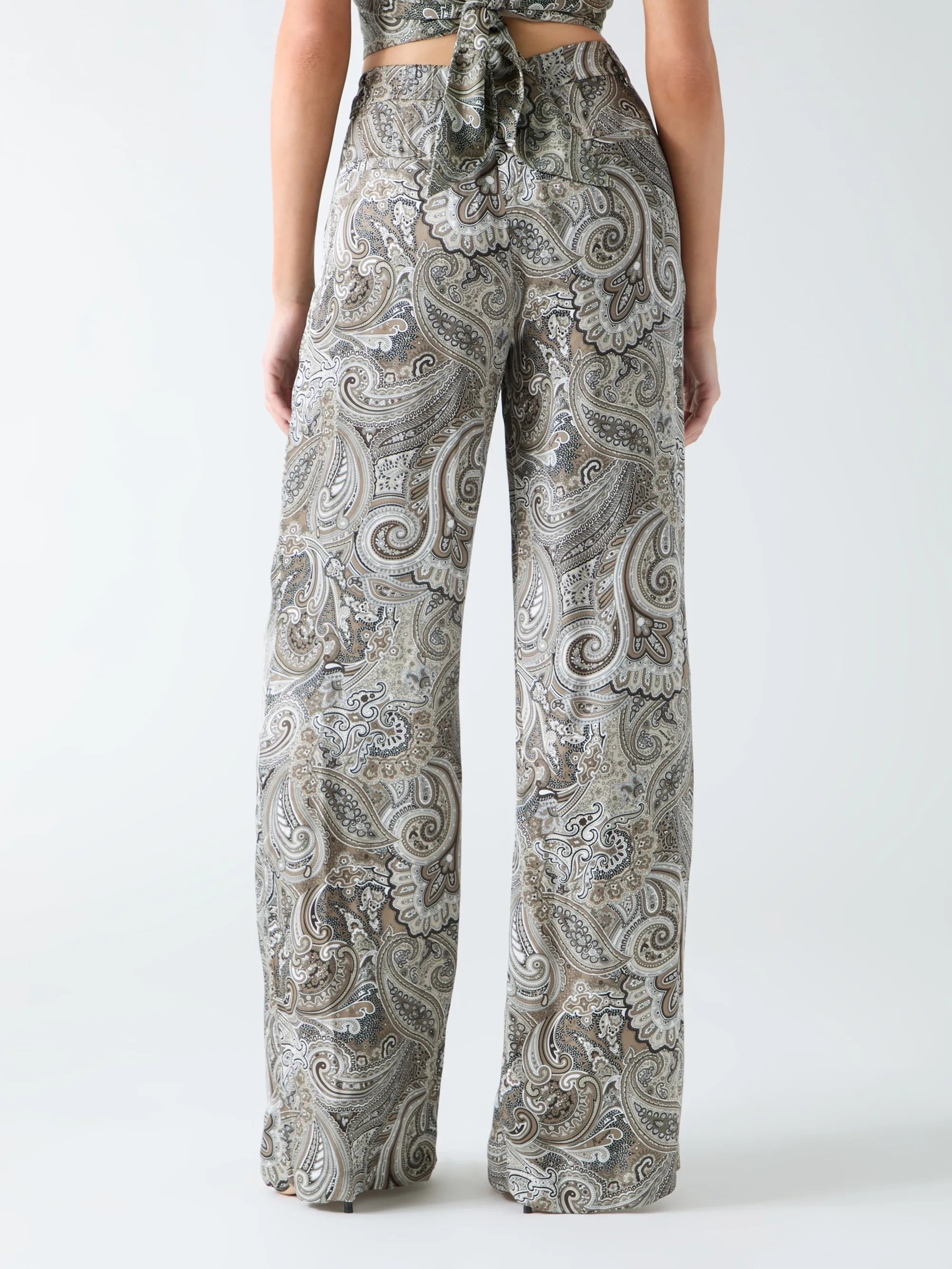 Floral Paisley Taupe Comb