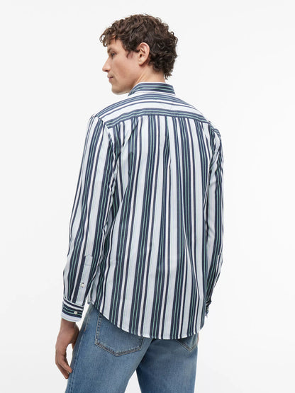 Cut Grass/Blue Stripe