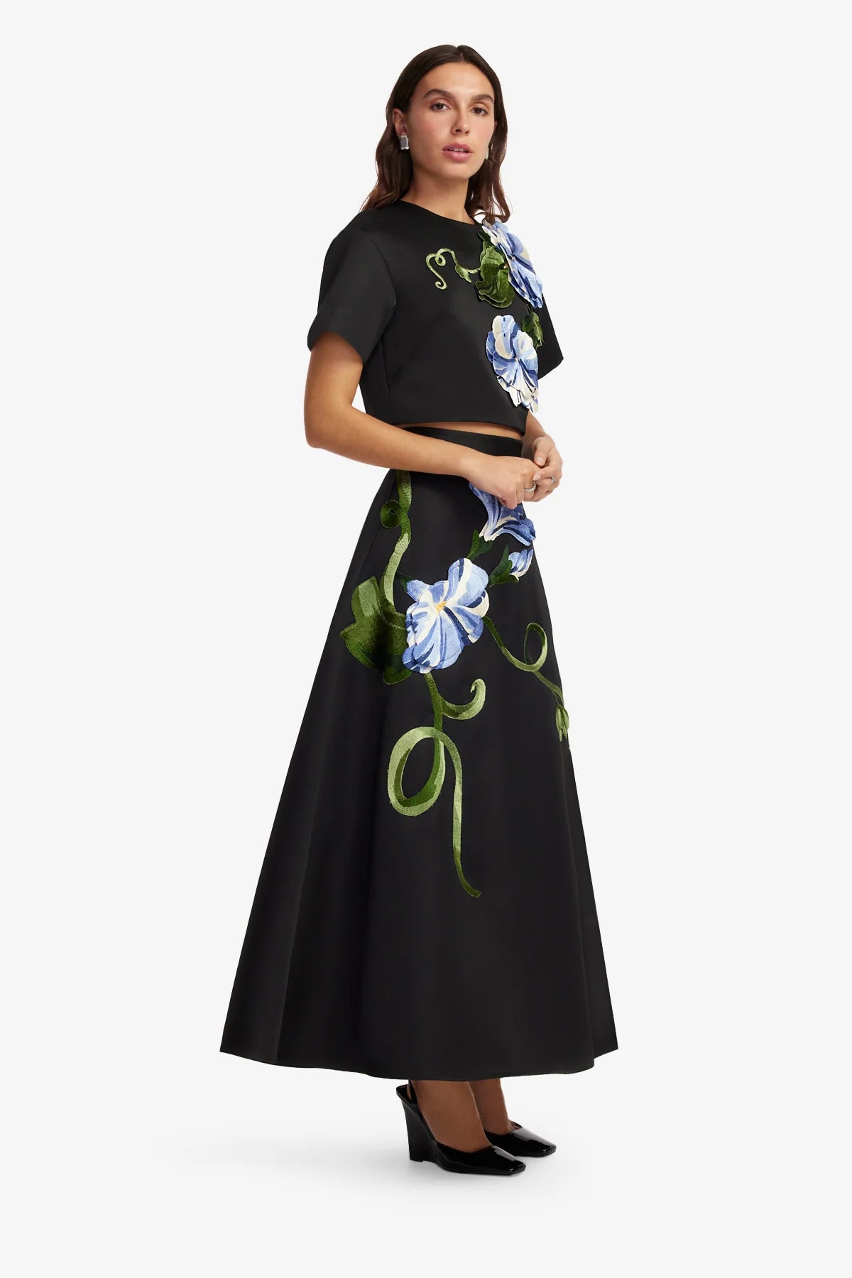 Vine Print in Ebony