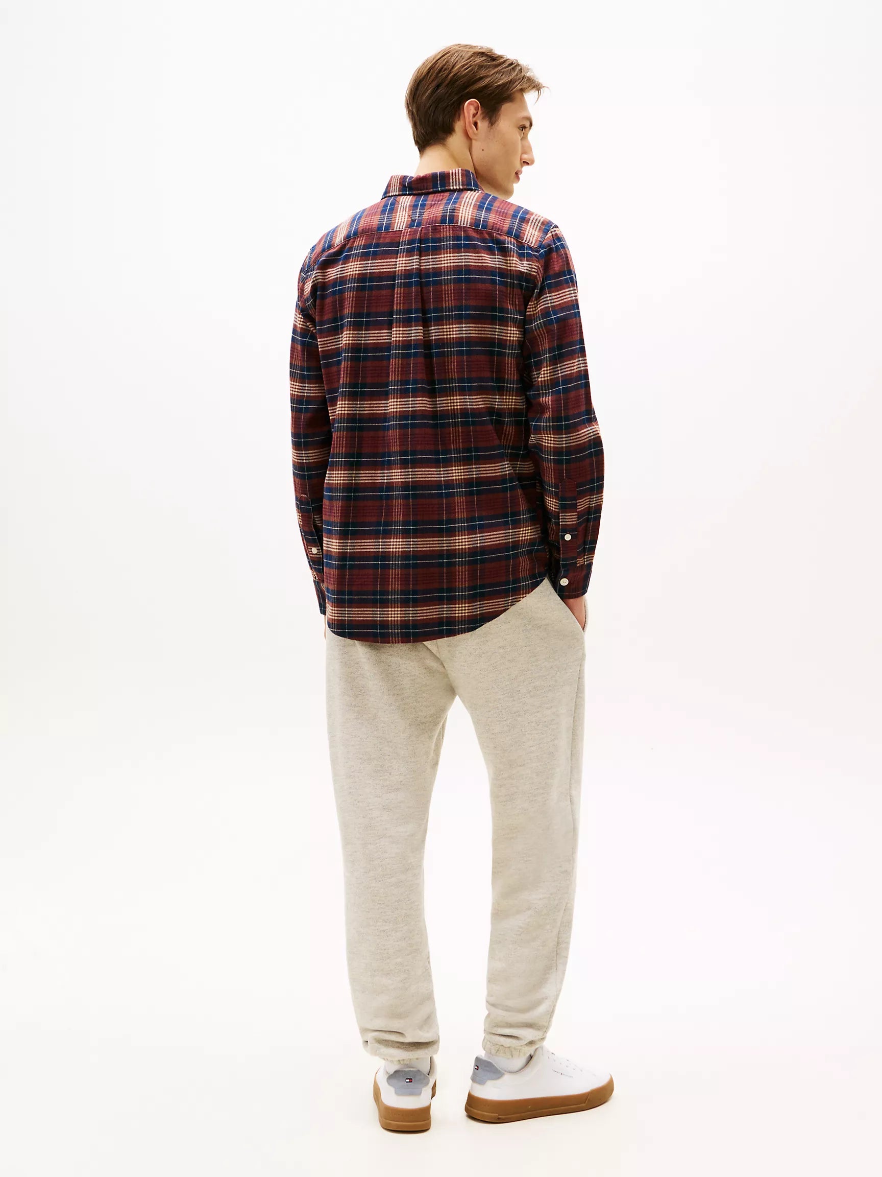 Deep Burgundy Check