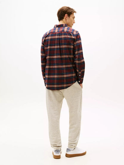 Deep Burgundy Check