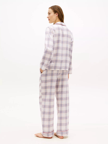 Whisper White / Plaid