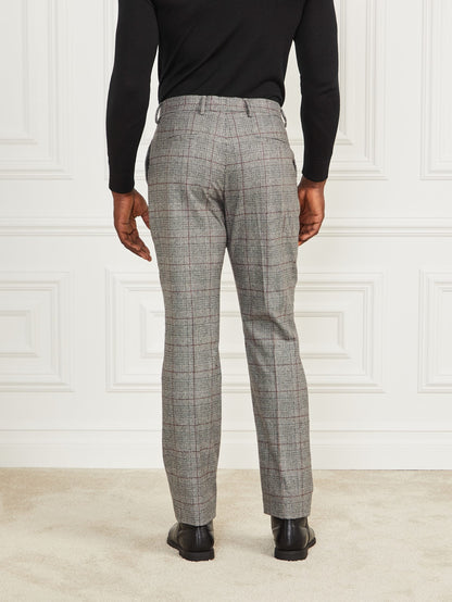 Black/White/Red Check