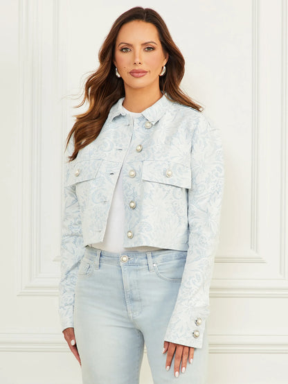 Light Wash Denim Lace