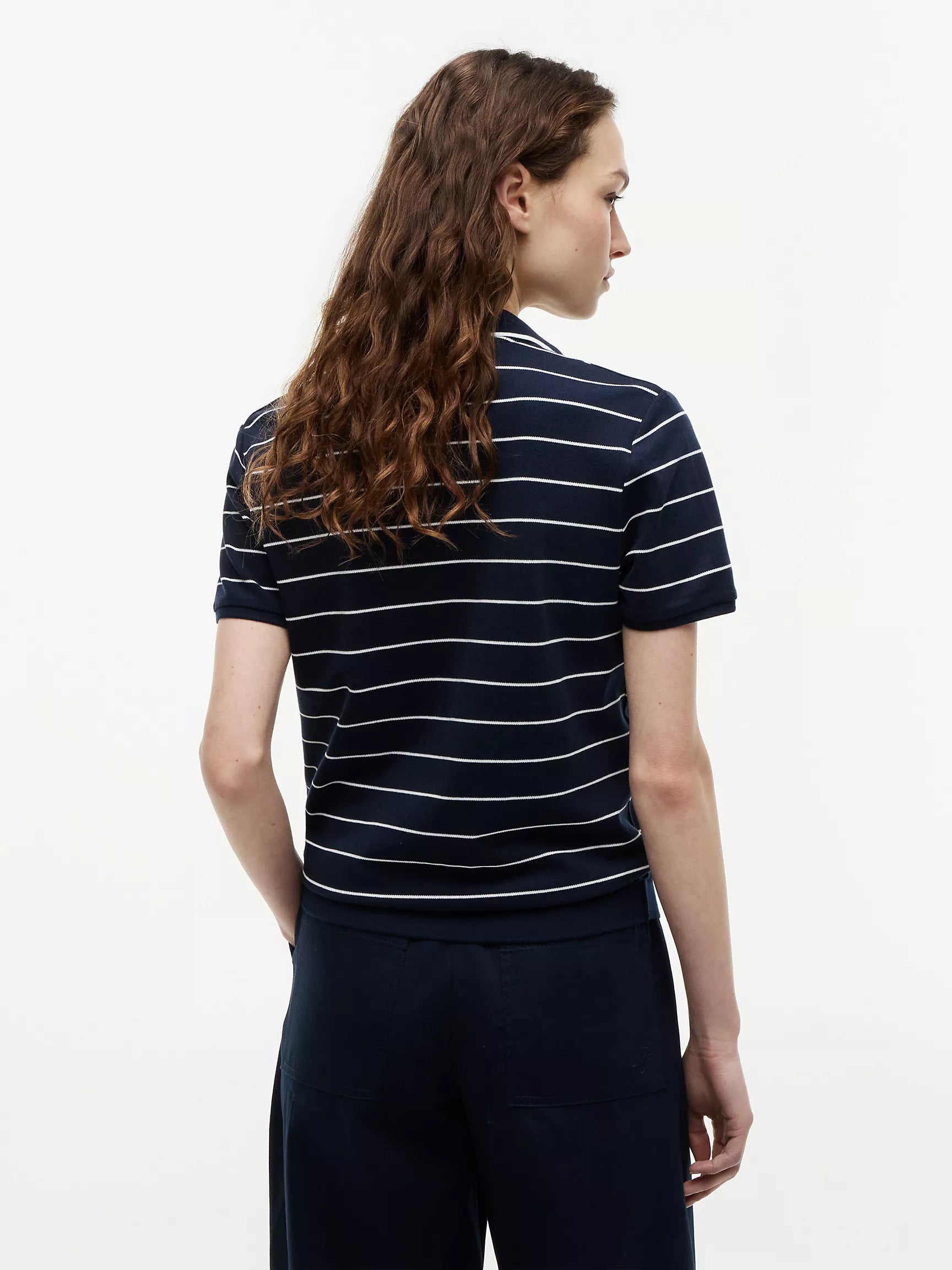 Navy Blue / Ivory Stripe