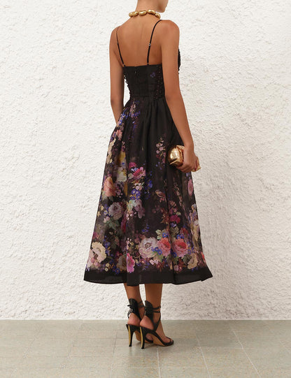 Black Multi Floral
