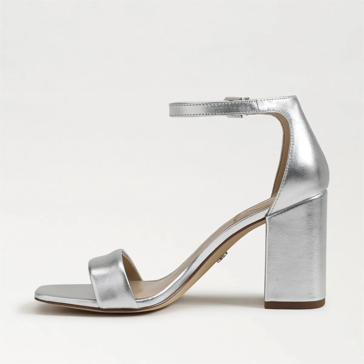 Silver Metallic Leather