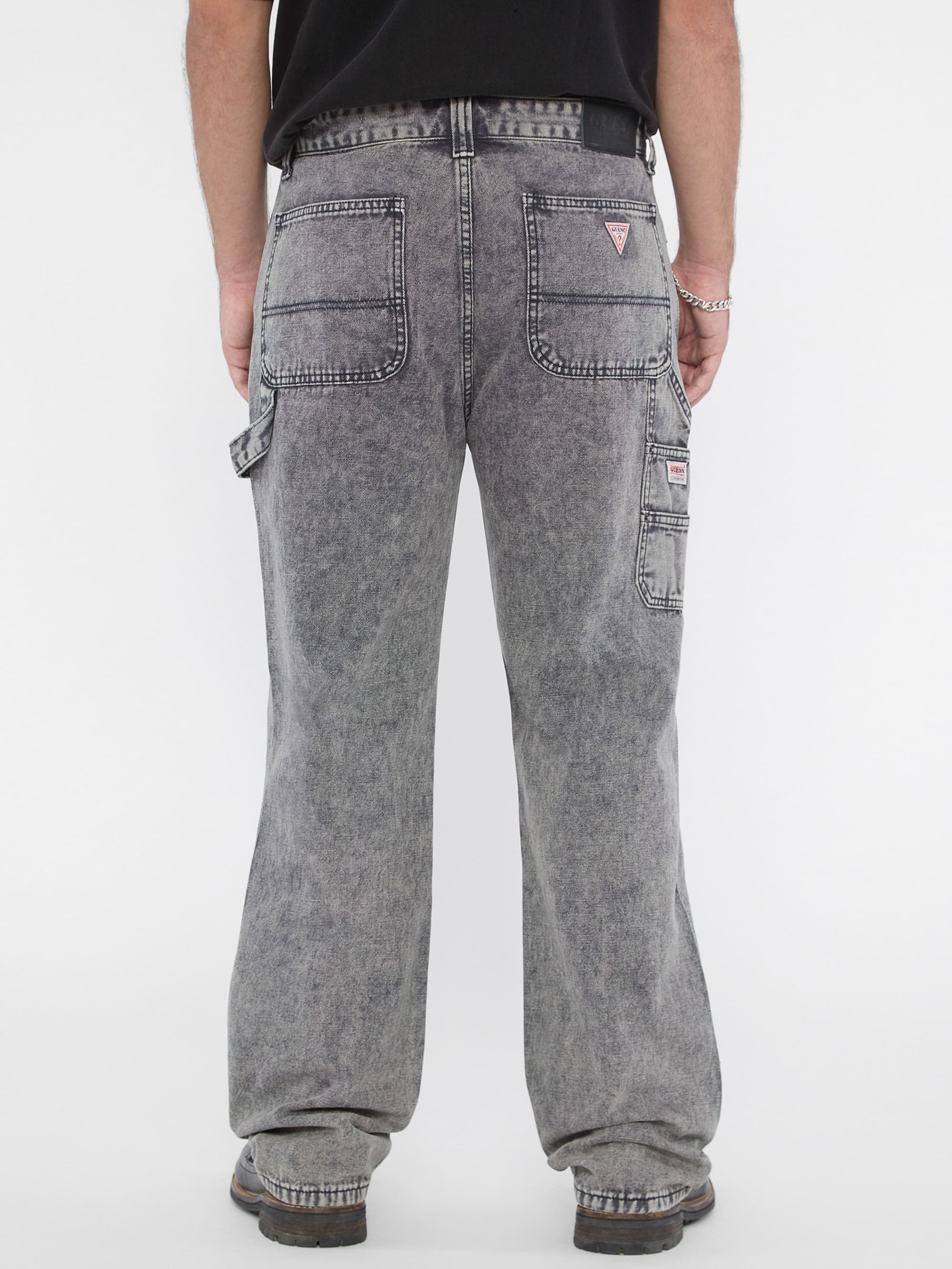 Go Blue Canvas Acid Wash