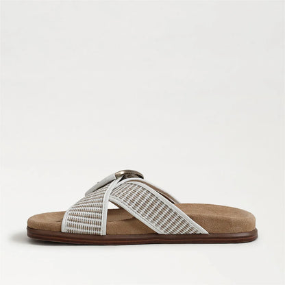 Ivory Taupe Faux Raffia