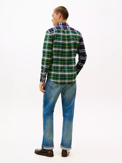 Navy/Ornamental Green Check