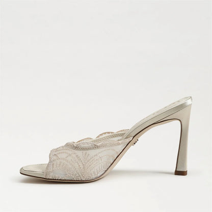 Modern Ivory Mesh Fabric