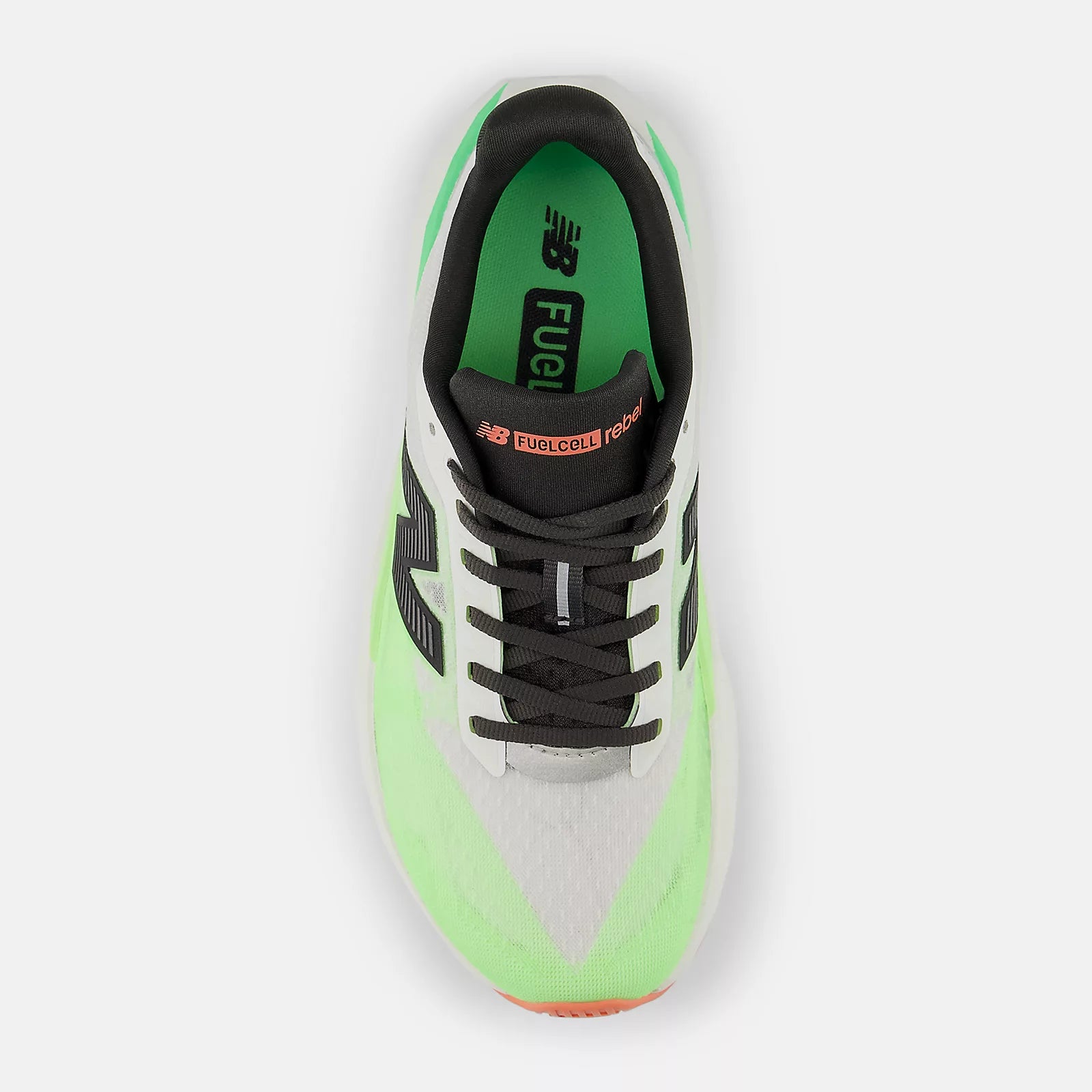 White With Mint Flash And Lime Leaf