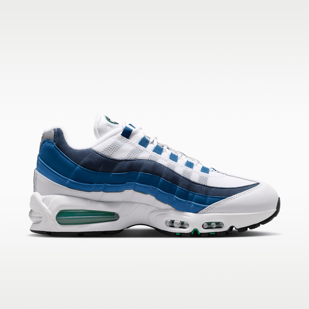 White/Lake Blue/French Blue/Emerald Green