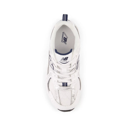 Nb White With Natural Indigo And Silver Metallic