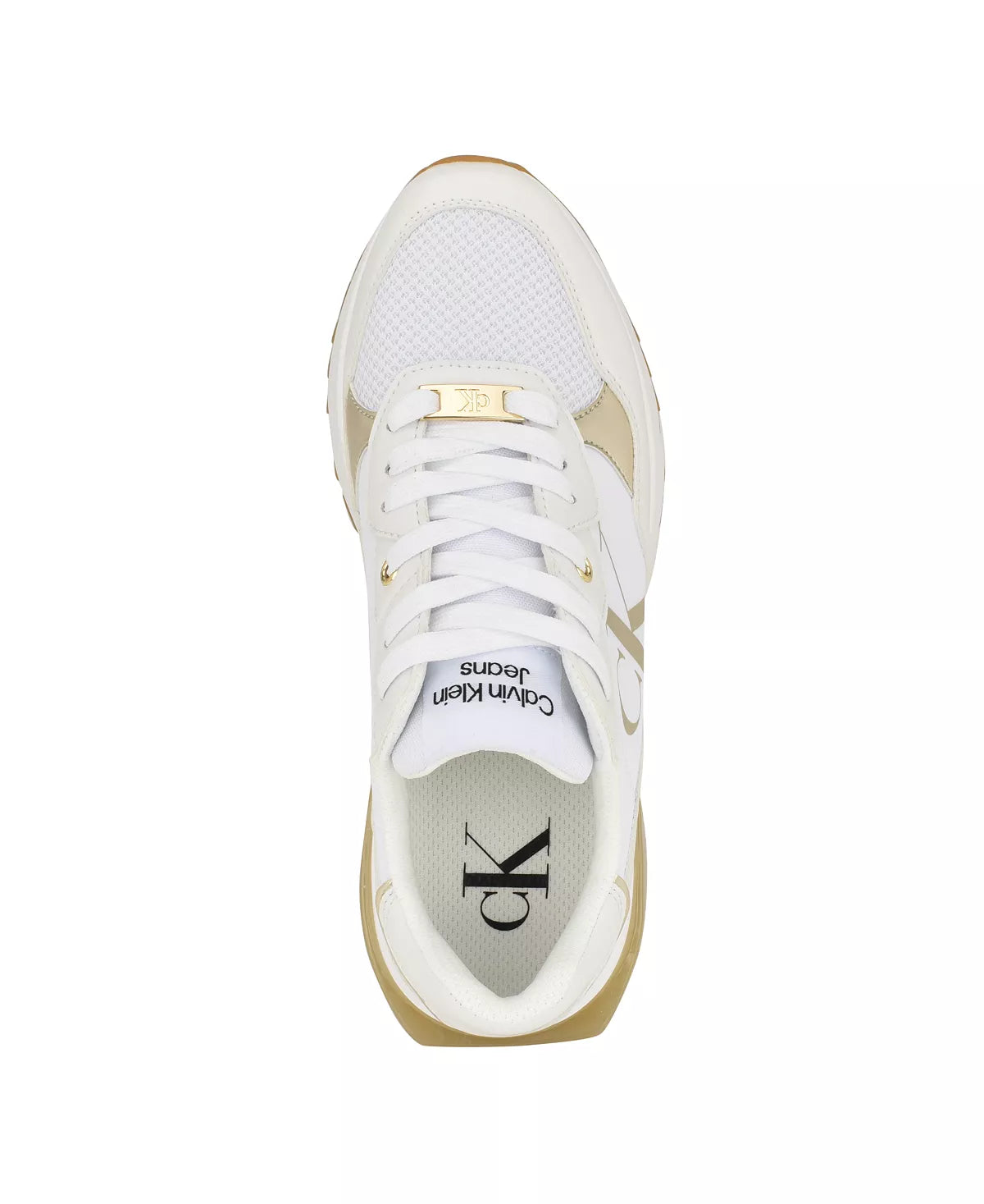 White - Faux Leather and Textile