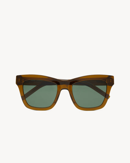 Transparent Cognac Brown And Green