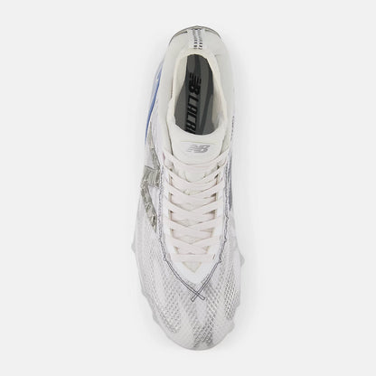 White With Silver And Shoreline Blue