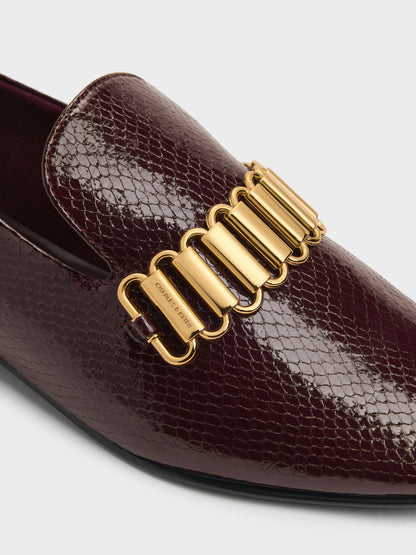 Animal Print Burgundy