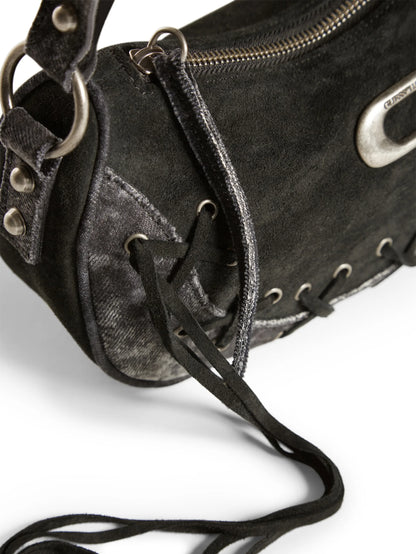 Black Denim Suede