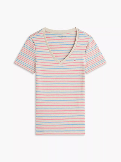 Beige Heather Stripe