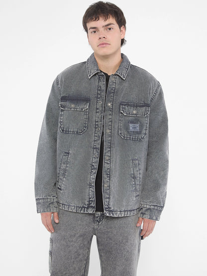 Go Blue Canvas Acid Wash
