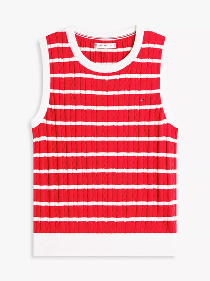 Red / Ecru Stripe