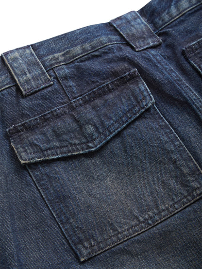 Gusa Sanded Dark Indigo W
