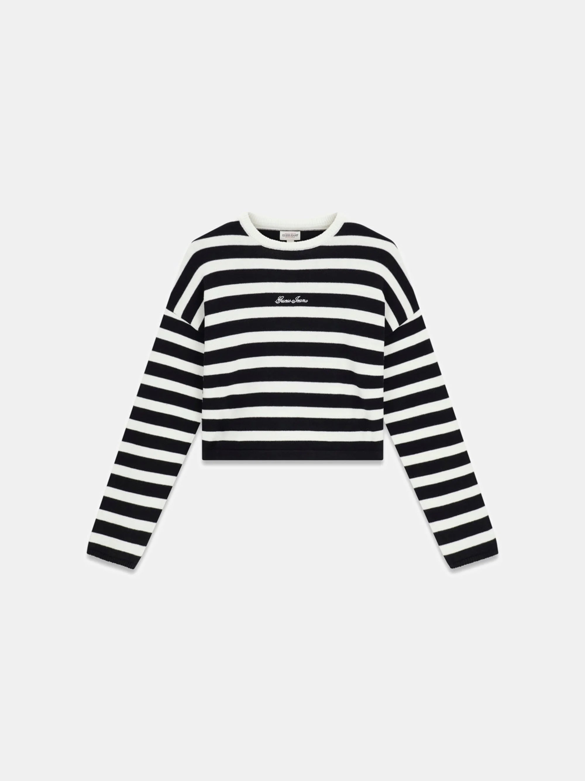 Jet Black And White Strip