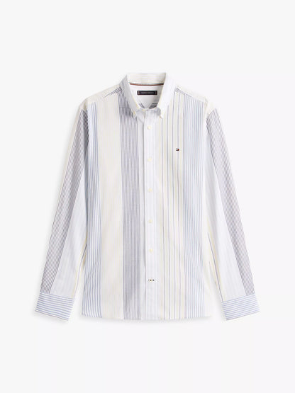 Optic White/Multi Stripe