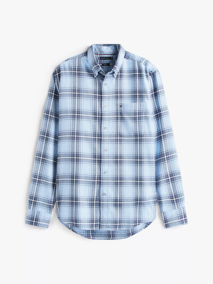 Light Blue Heather Check