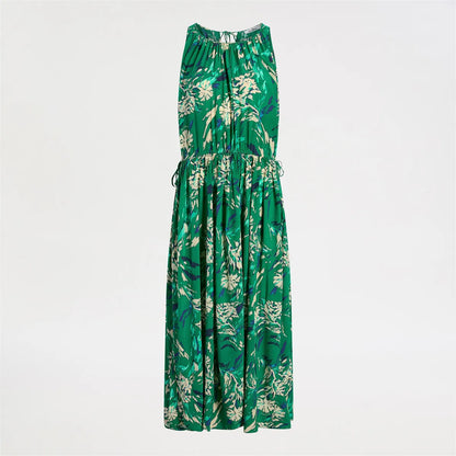Dark Spring Green Floral