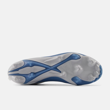 White With Silver And Shoreline Blue