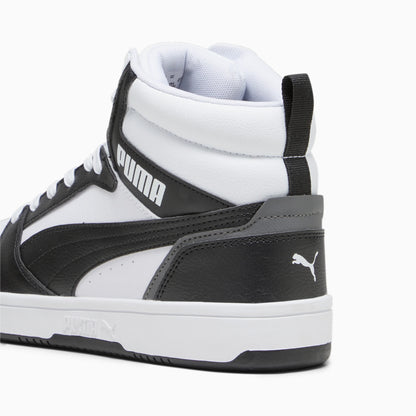 PUMA White-PUMA Black-Shadow Gray-PUMA White