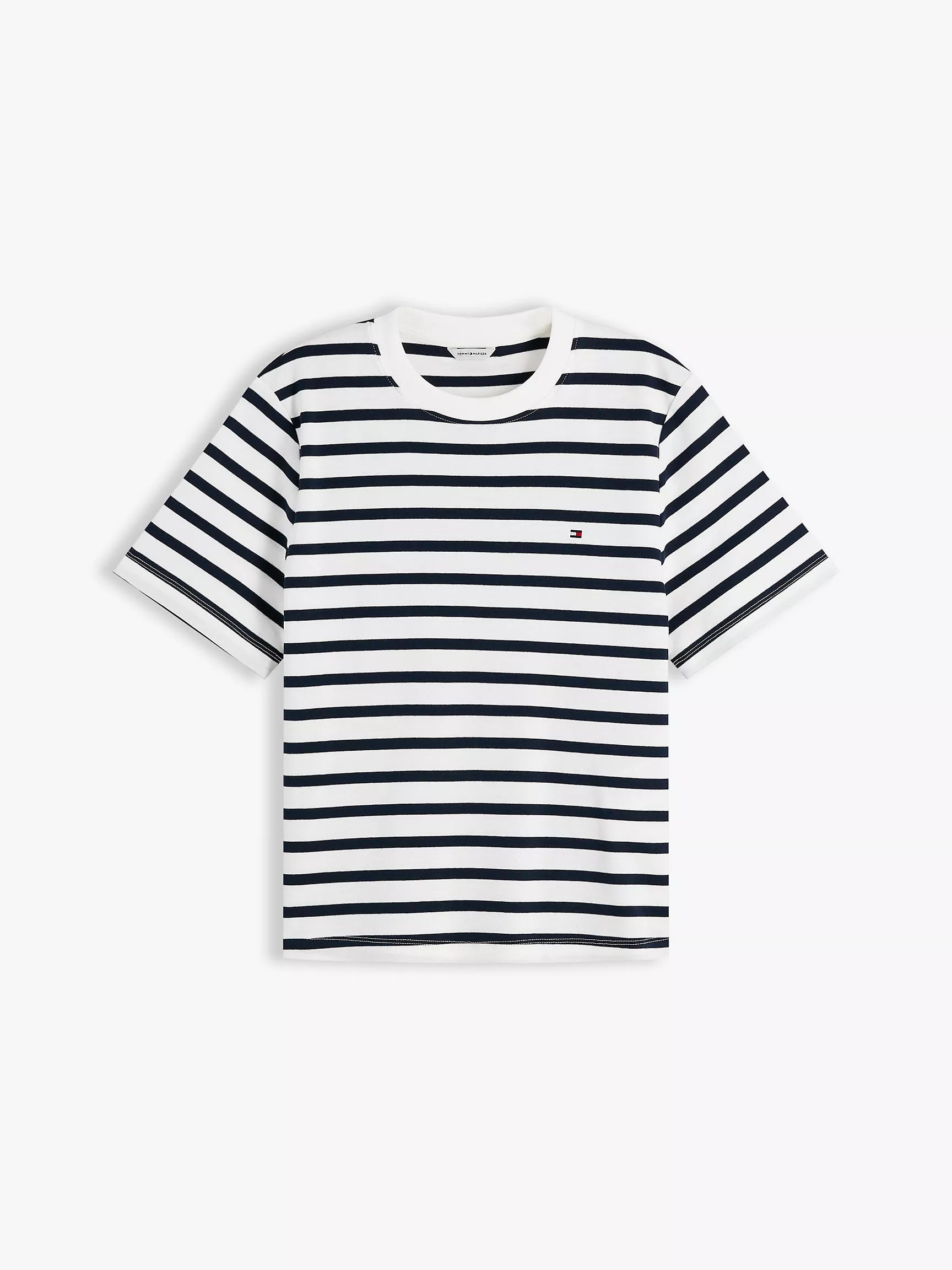 Navy Blue / Ecru Stripe