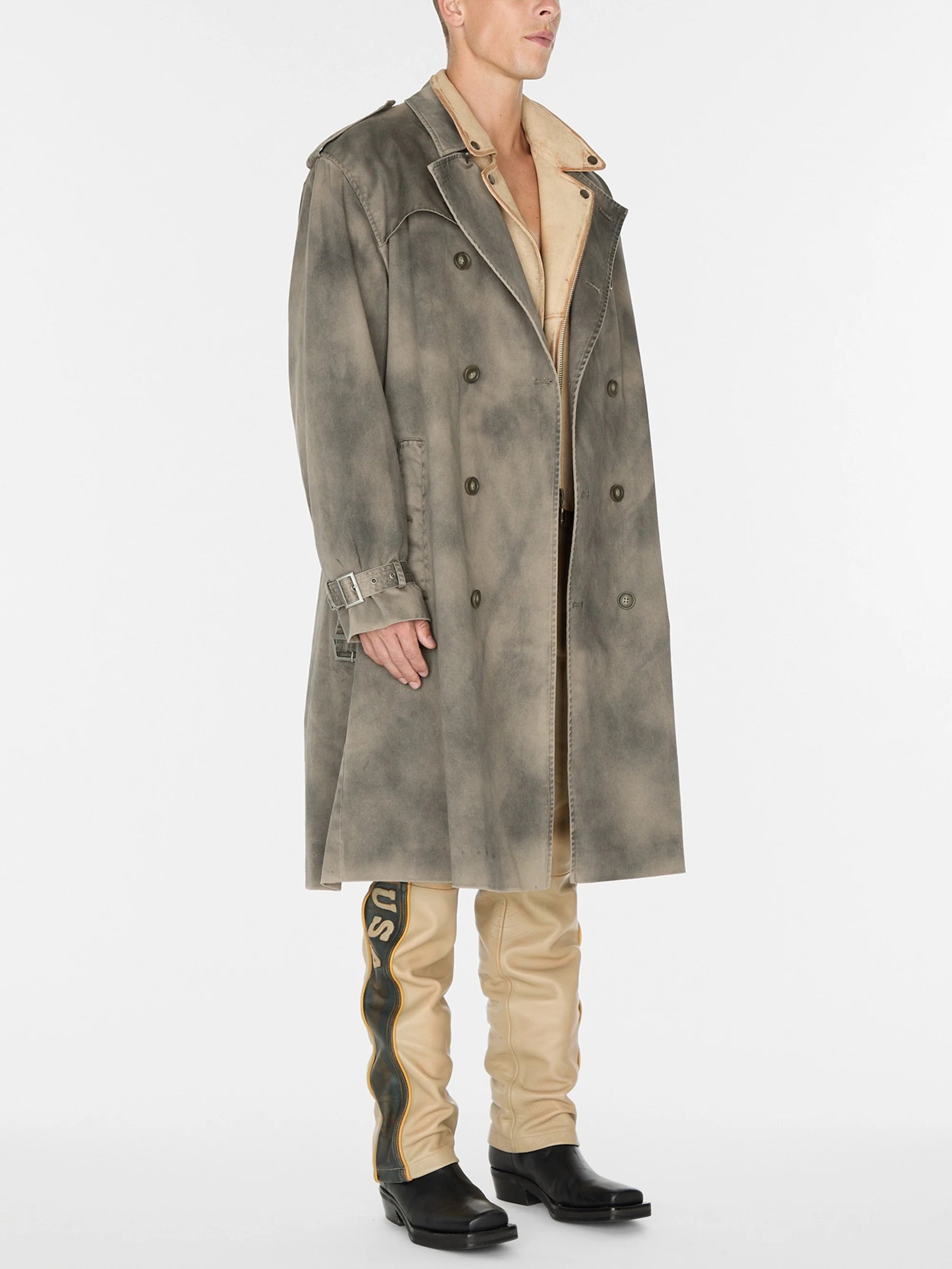 Gusa Washed Brown Trench