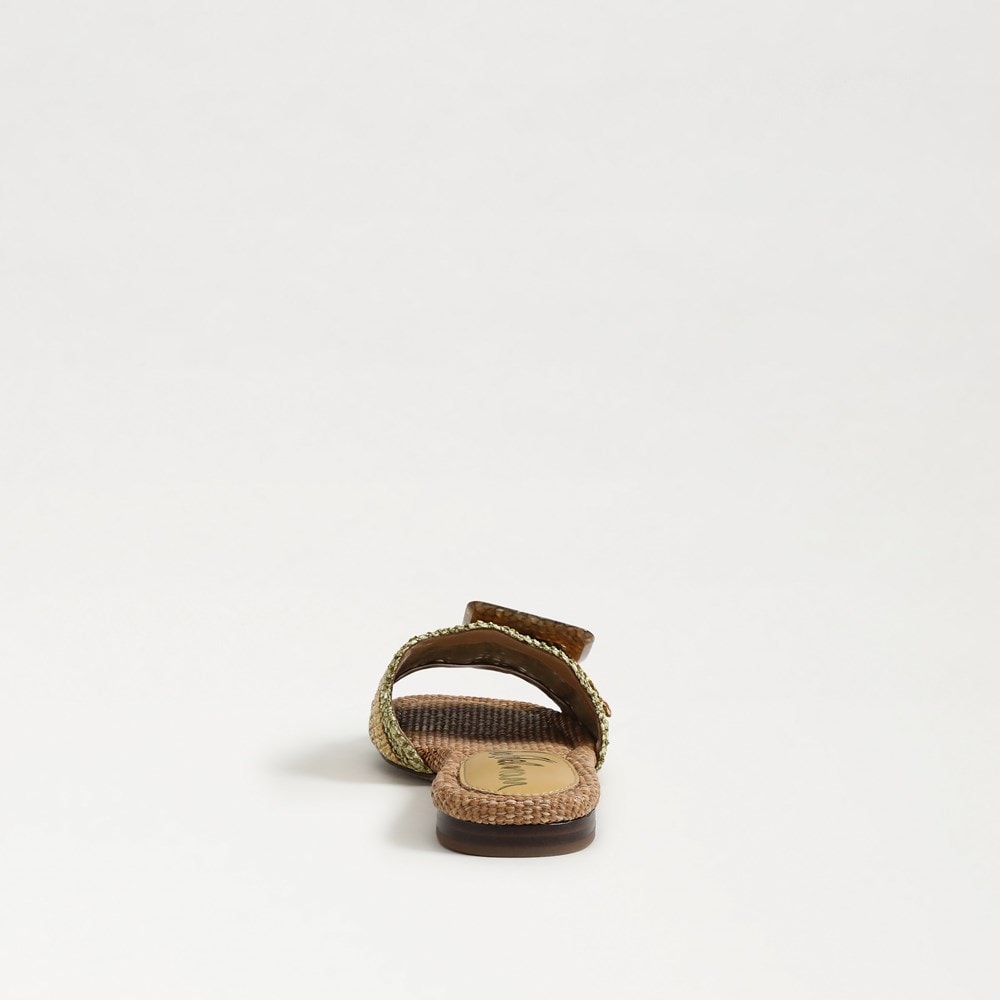 Washed Sage/Multi Faux Raffia