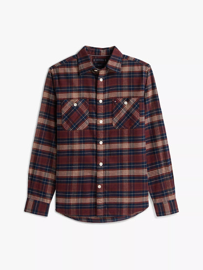 Deep Burgundy Check