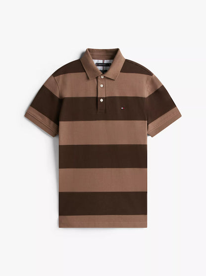 Dark Coffee/Beige Stripe