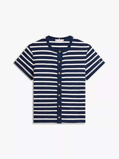 Navy/Ecru Stripe